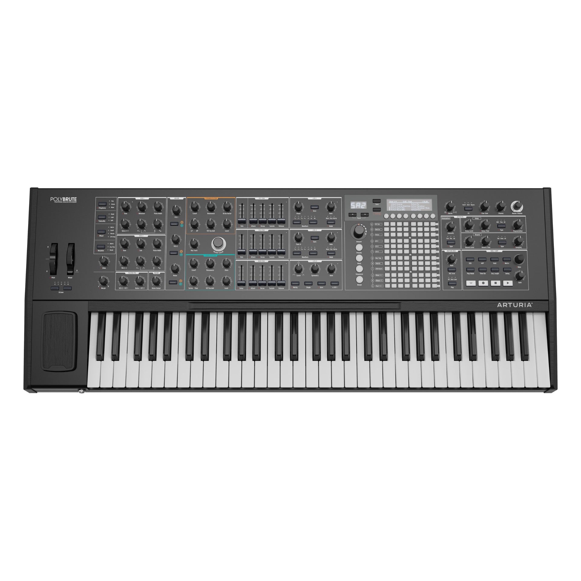 Arturia PolyBrute Noir 6-Voice Polyphonic Synthesizer